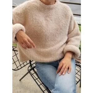 Le Bonne Shop Evie Cream tan Boucle Sweater M/L